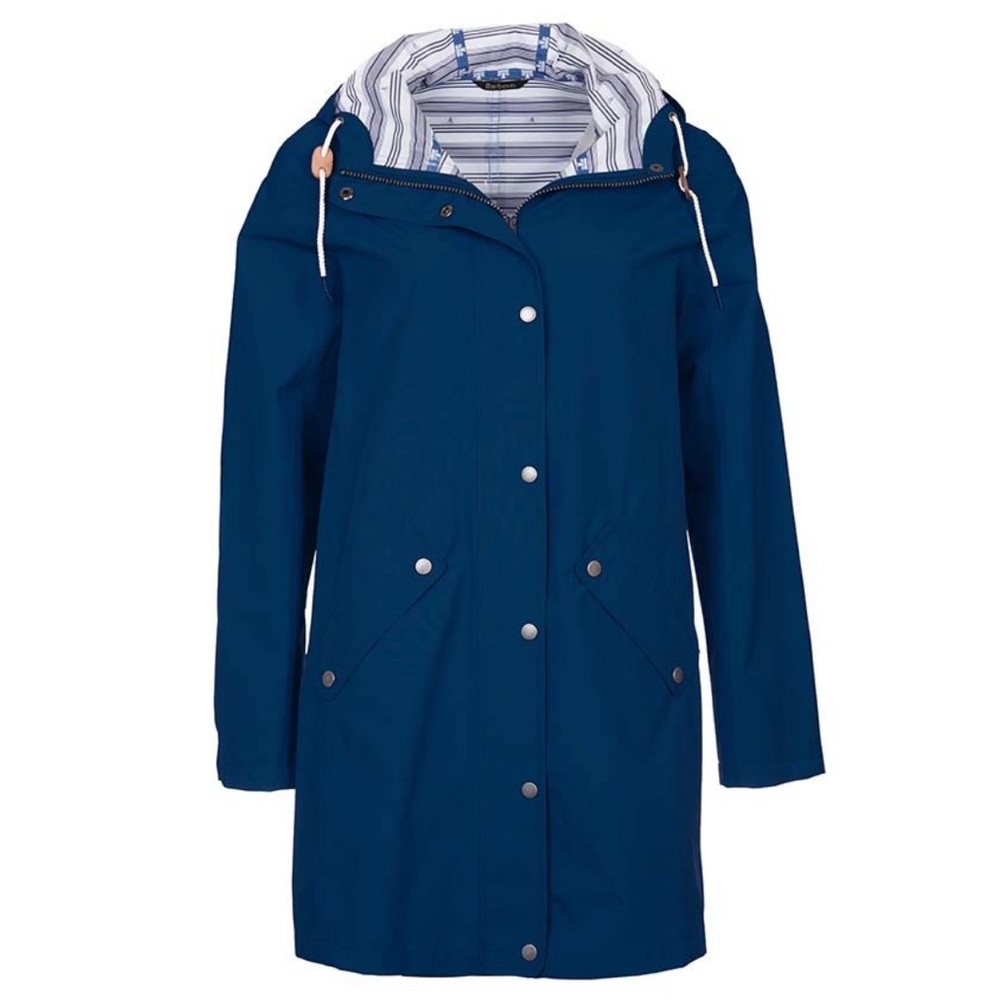 Barbour Navy Pegmatite Rain Jacket / almost new!